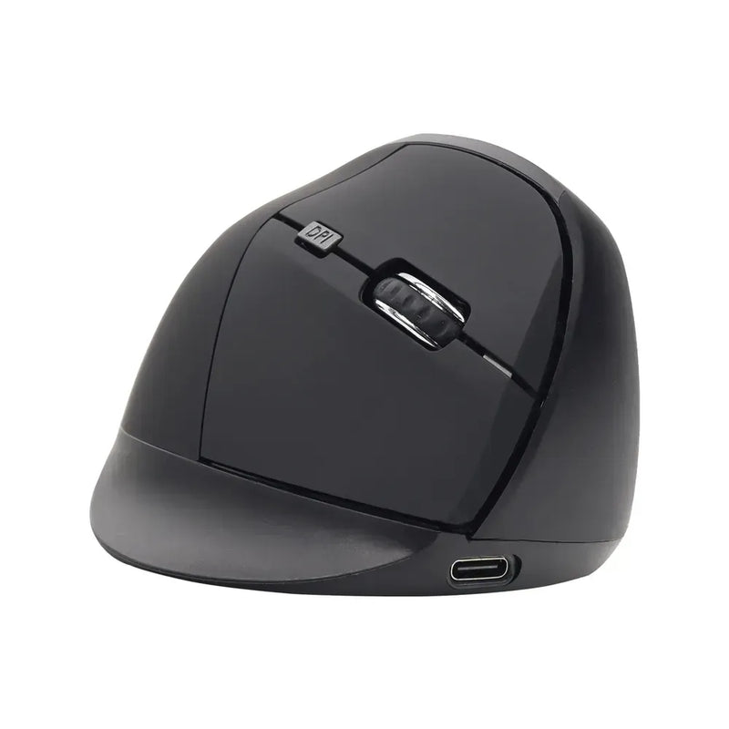 Mouse Ergonómico Vertical Jaltech Dual: Bluetooth + 2.4G, Recargable Tipo C y Alta Precisión