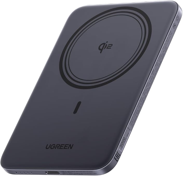 Power Bank UGREEN MagFlow Air 5.000mAh: Certificación Qi2 de 15W, Perfil Ultrafino de 8.6 mm y Carga Rápida PD de 20W