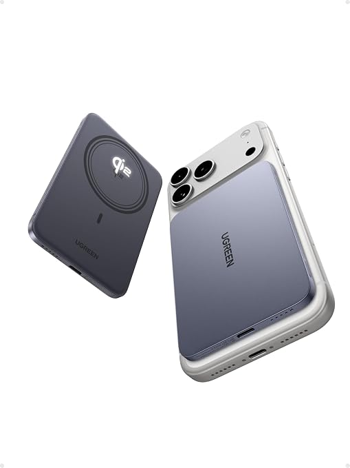 Power Bank UGREEN MagFlow Air 5.000mAh: Certificación Qi2 de 15W, Perfil Ultrafino de 8.6 mm y Carga Rápida PD de 20W
