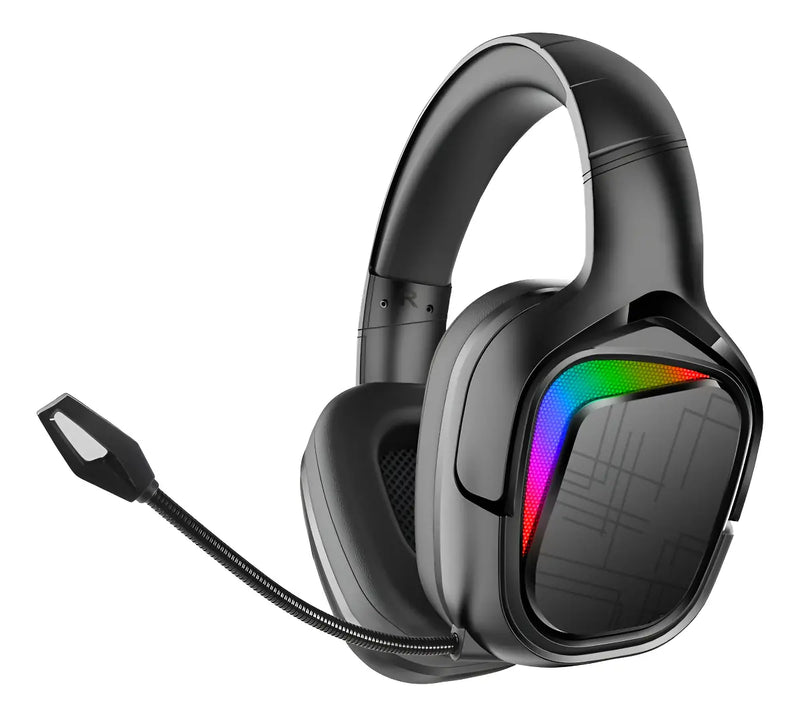 Movisun KG-300: Audífonos Gamer Híbridos (2.4G + Bluetooth), Sonido Envolvente y Luces RGB