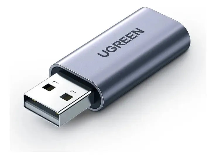 Adaptador de Audio Externo USB UGREEN CM383: Sonido Hi-Fi de 24 bits, Chip SSS1700 y Diseño Ultra Delgado
