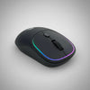 Mouse Inalámbrico Jaltech 618N: Conectividad Dual (BT 5.1 + 2.4G), Iluminación LED y Recargable Tipo C