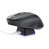 Mouse Inalámbrico Jaltech Dock Sky W605: Conexión Dual, Base de Carga RGB y Clic Silencioso