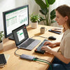 Adaptador Multipuerto UGREEN 9 en 1: HDMI 4K, Red Gigabit y PD de 100W