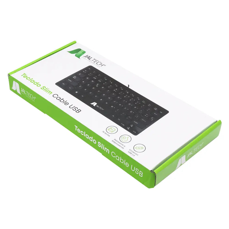 Teclado Slim Jaltech K1000: Diseño Ultra Delgado, Anti-Derrame y Teclas Silenciosas