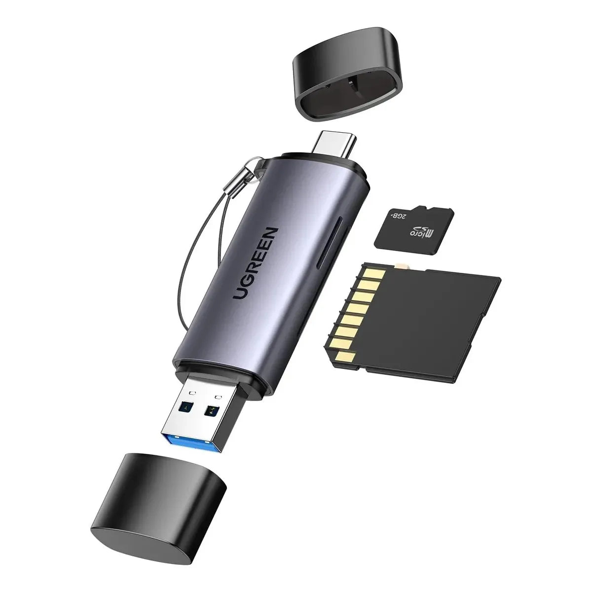 Lector de Tarjetas UGREEN 50706: USB-C/USB-A, OTG y Transferencia a 5Gbps